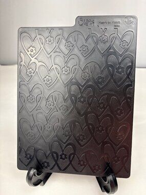 Sizzix Crush On You & Heart To Heart Embossing Plate Crafting Supplies